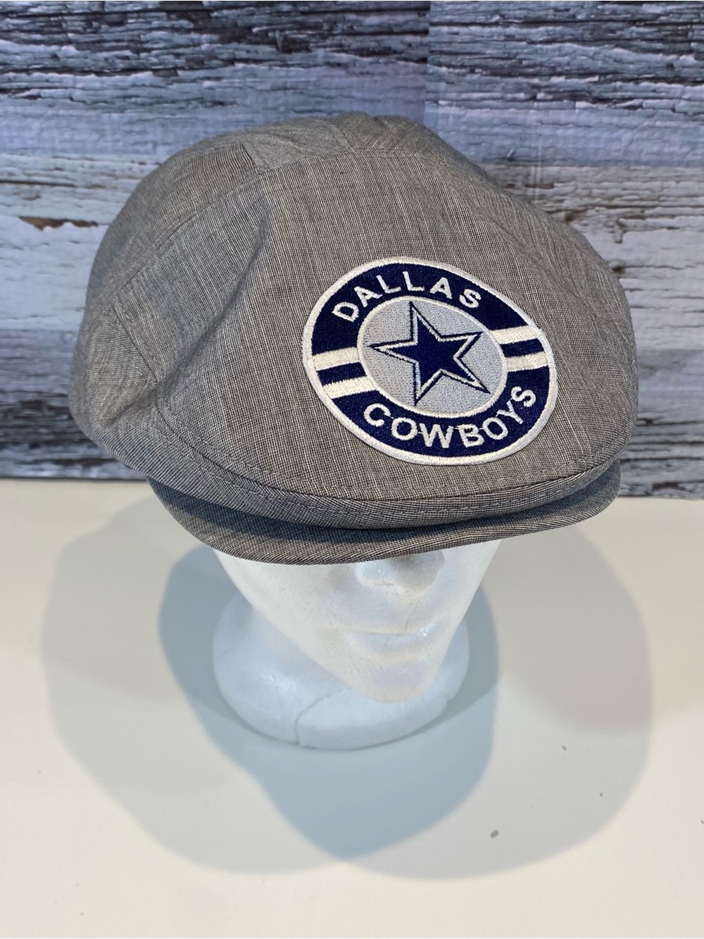 Bailey of Hollywood Breed Collection Dallas Cowboys Newsboy Cap Medium NFL